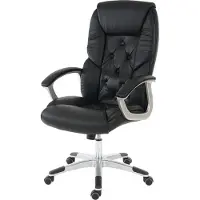 MCW Profi-Bürostuhl H42 XXL, Chefsessel Drehstuhl, 150kg belastbar Kunstleder schwarz