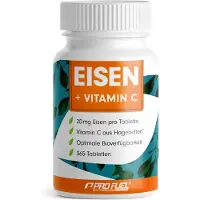 ProFuel - Eisentabletten mit 20 mg Eisen + Vitamin C (20mg) aus Hagebutten 365 St Tabletten