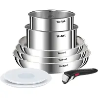 Tefal Topfset Emotion L8968S04 Edelstahl 8-teilig mit abnehmbarer Griff