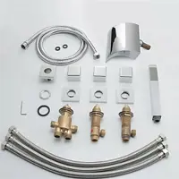 StarTech.com Badarmatur - Wasserfall Waschbeckenarmatur Set - Handbrause - Ventilkern aus Messing - Einfache Montage - Für Waschbecken - Silber