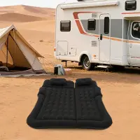 StarTech.com Auto-Luftmatratze - Aufblasbares SUV-Bett - Für 2 Personen - 1,74×1,26 m - 300 kg Tragkraft - Elektrische Pumpe DC 12 V 75 W - Beflocktes PVC - Schwarz