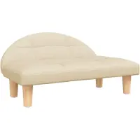 Syfax Hundebett Creme 70x52x30 cm Stoff