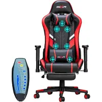 OEM Gaming-Stuhl, Ergonomisches Design, Massagefunktion, ROT