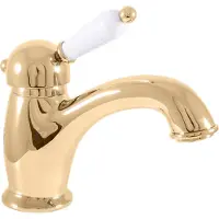 RAV copy of LABE Waschtischarmatur in Chrom, Gold oder Messing SLEZAK Ihre Wahl: Ohne Siphon,