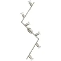 Eglo BUZZ-LED Spot - L105 x B6,5 cm - nickel-matt - 6X2,8W inkl. - IP20