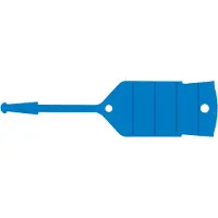 Ks Tools Schlüsselanhänger mit Schlaufe, 500 Stück blau
