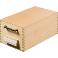 HAN Karteikasten, Holz, DIN A7, 500-900 Karten