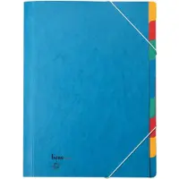 Bene Ordnungsmappe 9 Fächer blau