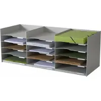 PaperFlow Multisortierer A4+ Grau 20fäch