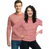 Thetru Herren Ringel T-Shirt, langarm