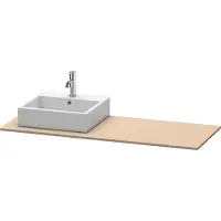 Duravit Konsole XSquare 140x55x1,6cm, m 1 AS, Ausschn li, lei