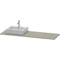 Duravit XSquare Konsole, 1 Ausschnitt links, 1600x16x550mm, XS060HL9292