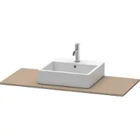 Duravit Konsole XSQUARE m Auschnitt 16x1200x550mm leinen