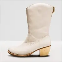 Neosens für Damen. 330981F60003_0B0 Lederstiefel S3098 Munson weiß -Absatzhöhe 5,5cm (37), 5 bis 8 cm, Reißverschluss, Lässig