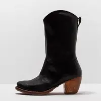 Neosens für Damen. 330981010003_001 Lederstiefel S3098 Munson schwarz -Absatzhöhe 5,5cm (37), 5 bis 8 cm, Reißverschluss, Lässig