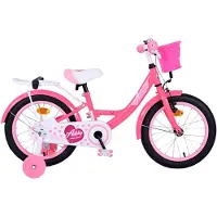 Volare Ashley Kinderfahrrad - Mädchen - 16 Zoll - Rosa/Rot