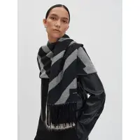 Someday. Schal "Blenie" in Schwarz/ Grau - onesize