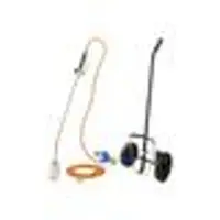 Kemper Thermischer Unkrautvernichter auf Radlader Brenner 60 mm Schlauch 5 Meter Gasanzünder + Propan-Druckminderer