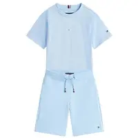 Tommy Hilfiger T-Shirt Essential Logo KB0KB09666 Hellblau Regular Fit