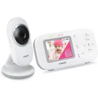 Vtech Babyphone mit 2,4-Zoll-Display, Nachtsicht, Zwei-Wege-Kommunikation, Tempe