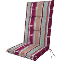 Doppler Stuhlauflage Hochlehner Spot 118x48x5 cm, grün orange rot