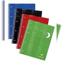 Clairefontaine 5x Collegeblock A4+ mit Ringbuchlochung, 80 Blatt 90g, Dot/punktkariert - Sortiert 8253C