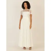 Apart Kleid in Creme - 36