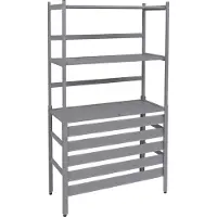 Mendler Aluminium Verkleidung für Klimaanlage/Wärmetauscher MCW-P95, Abdeckung Schutzgitter Regal 163x90x38cm grau