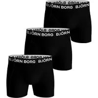 Björn Borg Boxers Cotton Stretch 3er Pack Schwarz