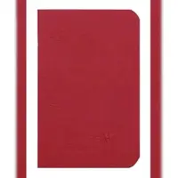 Clairefontaine 5x Age Bag, Notizbuch mit Drahtheftung 9x14 cm, 48 Blatt 90g blanko - Rot 734102C