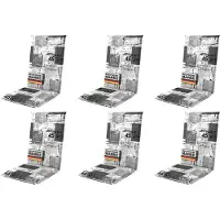 Gardissimo 6x 2115 Hochlehner Gartenstuhl Auflagen 120x50x8cm grau