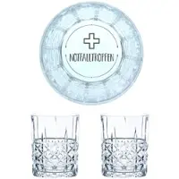 Nachtmann Whiskyglas mit Gravur Notfalltropfen, 2er Set