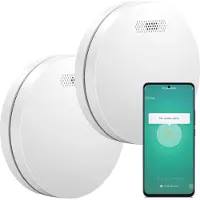 Aroha Smart Connect Rauchmelder WLAN - 10 Jahre Batterie - Feuermelder mit App Tuya & Smartlife - 2 set