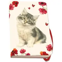 Bekking & Blitz Franciens Katzen Notizbuch A6 Kätzchen & Mohn