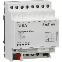 Gira 102200 Analogaktor 4fach KNX REG