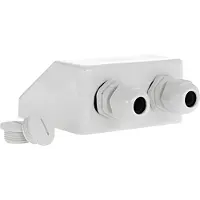 Offgridtec Dachdurchführung 2-fach Heavy weiß für Kabeldurchmesser 3-12mm