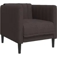 vidaXL Sessel Dunkelbraun Stoff