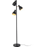 Lux.pro Stehleuchte ‘Witney’ 3 x E14 3-flammig Metall Schwarz