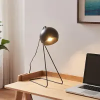 Lux.pro Tischleuchte 'Oldibro' Metall Kugel 45 x 28 x 15 cm Schwarz