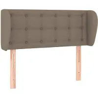 Syfax Kopfteil mit Ohren Taupe 103x23x78/88 cm Stoff