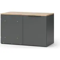 Vicco Eckkommode Wido Anthrazit 80 x 50 cm Eck Kommode mit Tür, Model 47678