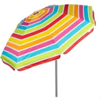 Aktive 62362 Uv50 Ø Gestreifter Kippbarer Sonnenschirm 200 Cm Mehrfarbig Mehrfarbig One Size