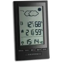 TFA-Dostmann Modus Plus, Schwarz, Innen-Hygrometer, Innen-Thermometer, Außen-Hygrometer, Außen-Thermometer, Hygrometer, Thermometer, Kunststoff, 20 - 99%, 20 - 99%