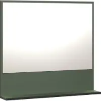 Trendteam Bad Spiegel Pure Bliss Grün Melamin B/H/T ca. 80/74/14 cm