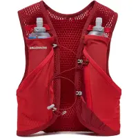 Salomon - Trail-/Laufsack - Active Skin 4 Set Red Dahlia/High Risk Red aus Wolle - Größe XL - Rot