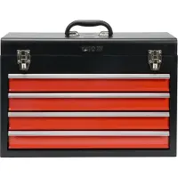 TRIZERATOP YT-08874, Werkzeugkasten, Edelstahl, Schwarz, Rot, 360 mm, 218 mm, 520 mm