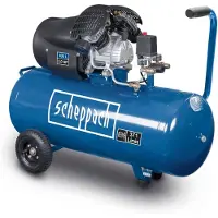 Scheppach Kompressor HC120DC Druckluftkompressor | 10 bar Arbeitsdruck | 3,0 PS Motor | 100 L Kesselgröße | 371 L/min Ansaugleistung