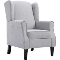 vidaXL Möbel Fernsehsessel-Relaxsessel - Modernes Design - TV-Sessel - Einzelsofa - Hellgrau Stoff - Couchsessel CLORIS2100282