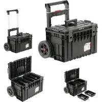 YATO Systemkoffer, Werkzeugkoffer 66x64x48 cm mit Rädern