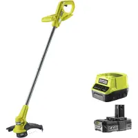 Ryobi RY18LT23A-120 ONE+ 18V Rasentrimmer/Kantenschneider. 23 cm Schnittdurchmesser – 1 Akku und 1 Ladegerät im Lieferumfang enthalten.